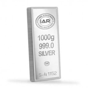 1000 gr İAR Külçe Gümüş