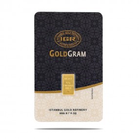 0,5 gr 24 Ayar 999.9 İAR Saf Gram Külçe Altın