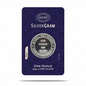 1 ONS 31,10 gr İAR Külçe Gümüş - Yuvarlak