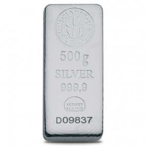 500 gr Nadir Gram Külçe Gümüş