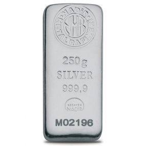 250 gr Nadir Gram Külçe Gümüş
