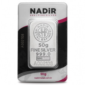 50 gr Nadir Gram Külçe Gümüş