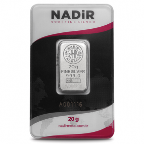 20 gr Nadir Külçe Gümüş 