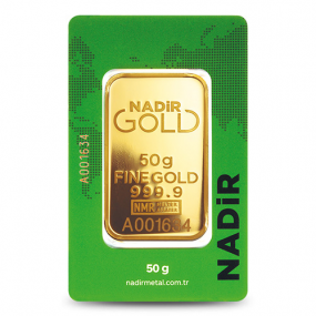50 gr 24 Ayar 999.9 Nadir Saf Gram Külçe Altın