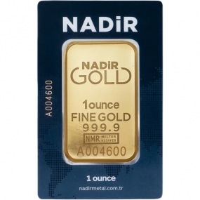 31,10 gr 1 ONS  24 Ayar 999.9 Nadir Saf Gram Altın