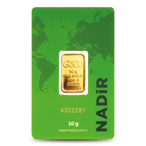10 gr 24 Ayar 999.9 Nadir Saf Gram Külçe Altın