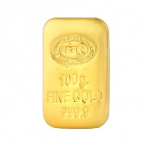 100 gr 24 Ayar 999.9 İAR Saf Gram Döküm Külçe Altın