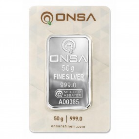 50 gr Altınbaş Onsa Külçe Gümüş