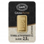 2,5 gr 24 Ayar İAR Gram Külçe Altın