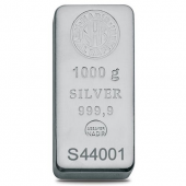1000 gr  Nadir Gram Külçe Gümüş
