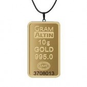 10 gr 24 Ayar Gram Külçe Altın Kolye