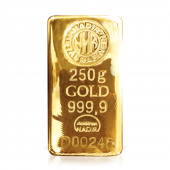 250 gr 24 Ayar 999.9 Nadir Saf Gram Külçe Altın